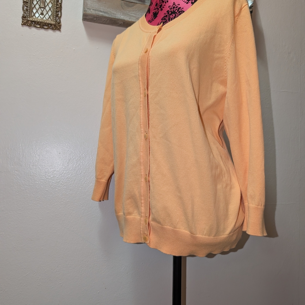 Talbots Apricot Knit Sweater